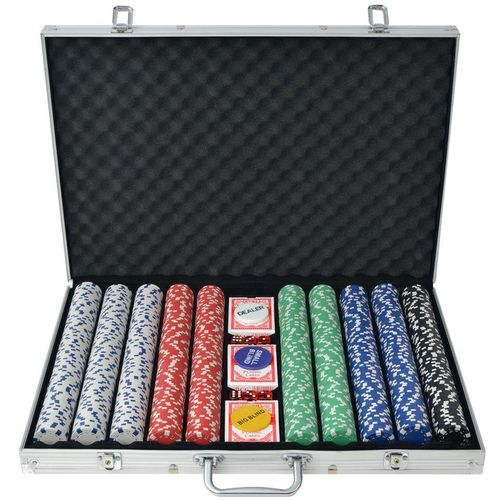 Set za Poker s 1000 Žetona Aluminijum slika 2