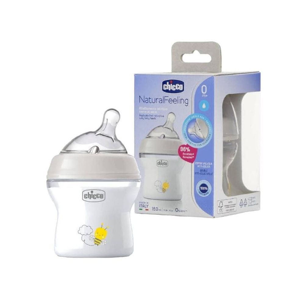 CHICCO Flašica za bebu NaturalFeeling 150 ml/0m+ slika 1