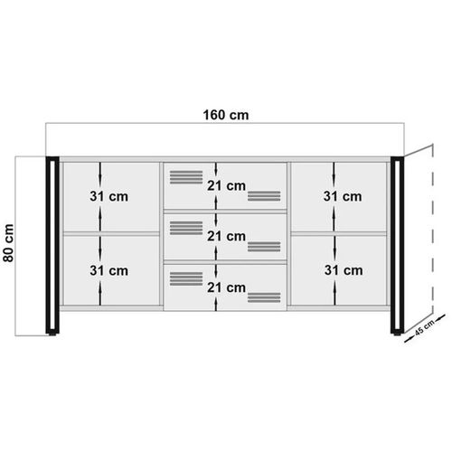 COSMO-TKM.1 Atlantic Pine
Black Living Room Furniture Set slika 14