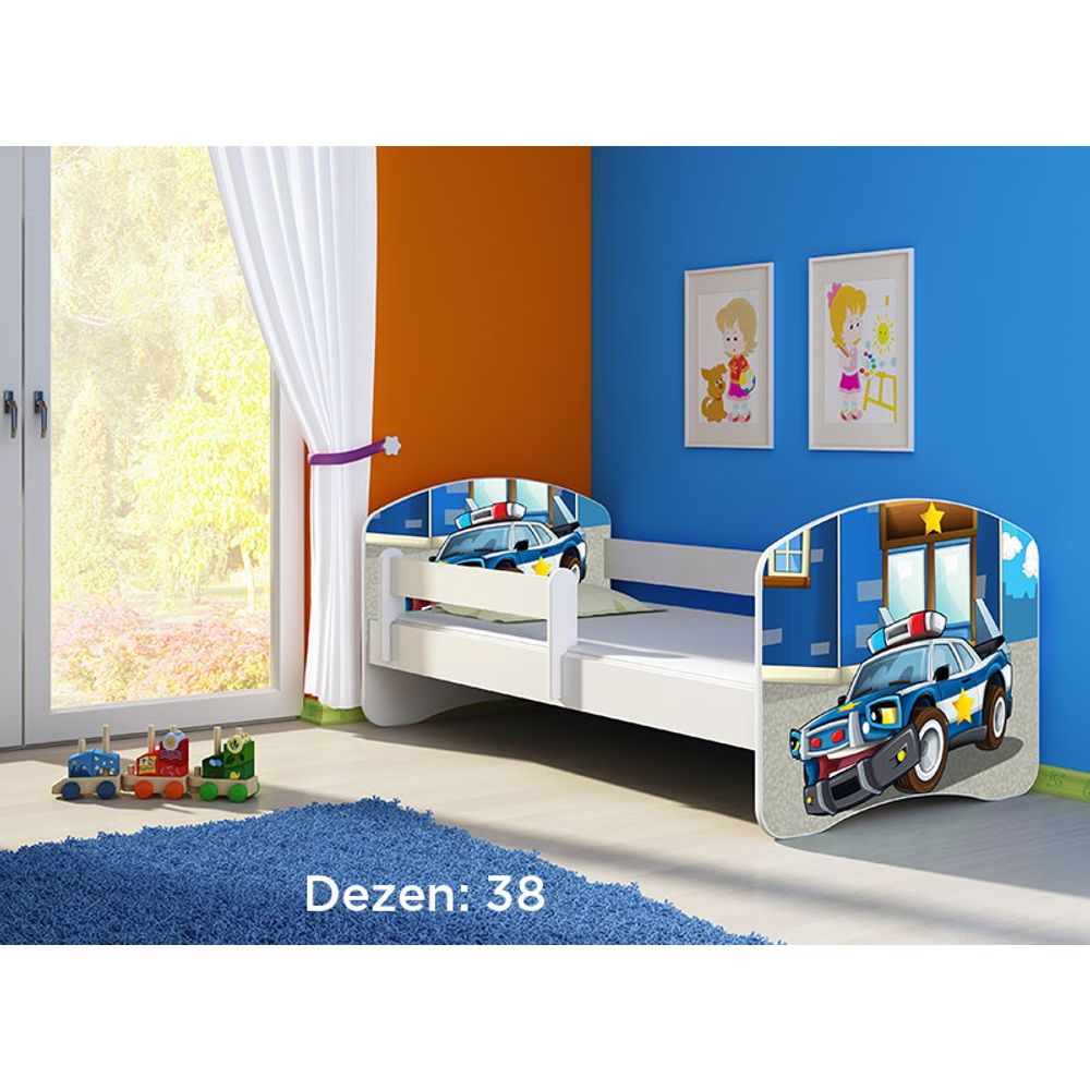 ACMA Dječiji krevet Acma II White - 140x70cm - Dezen 38 slika 2