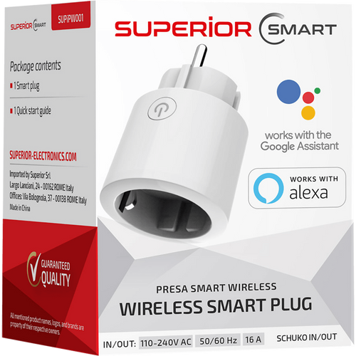 Superior Pametni utikač, WiFi, Google Assistant i Alexa - Wireless Smart Plug slika 2