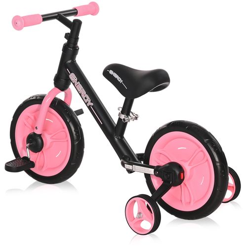 LORELLI ENERGY 2u1 Dječji Balansirajući Bicikl ili Bicikl s pedalama i Pomoćnim kotačima Black/Pink (2-4 god.) slika 4