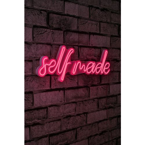 Wallity Ukrasna plastična LED rasvjeta, Self Made - Pink slika 12