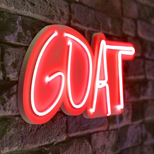 Wallity Ukrasna plastična LED rasvjeta, GOAT - Red slika 7