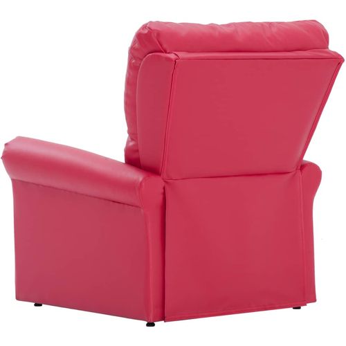 Masažna fotelja od umjetne kože crvena slika 6