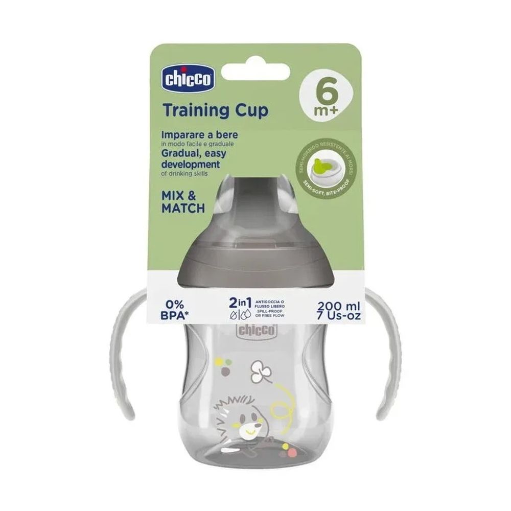 Chicco Čaša za bebe TRAINING, Grey slika 2