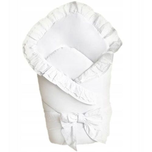 MimiNu jastuk za nošenje beba- Bijeli s mašnom slika 1