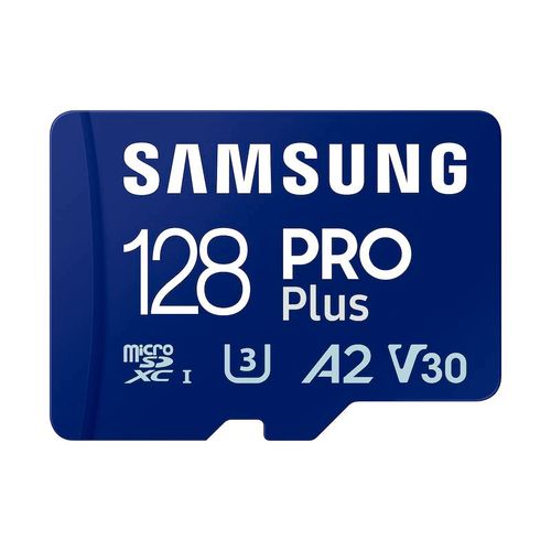 Samsung memorijska kartica PRO PLUS MicroSDXC 128GB U3 Blue + SDXC Adapter MB-MD128SA slika 1