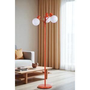 Opviq Podna lampa 210, bijela, narančasta