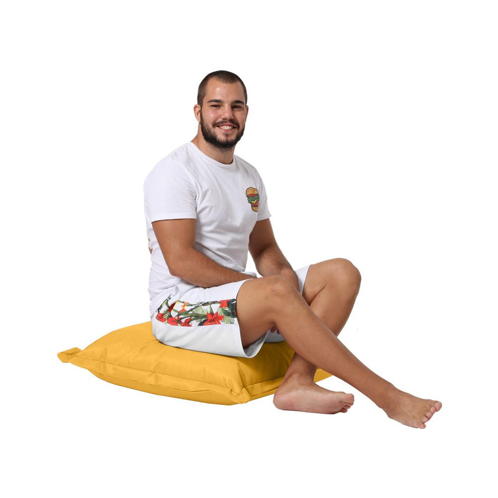 Jastučić Pouf 70x70 - Žuti Jastučić za Baštu slika 4