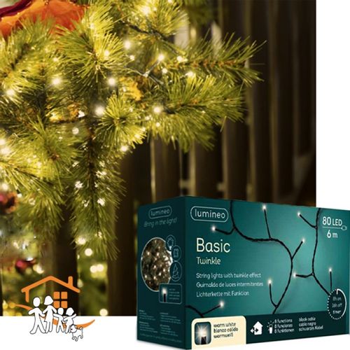 Novogodišnje LED sijalice basic twinkle string 600cm  slika 1