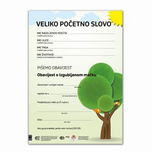 Veliko početno slovo - naselja + pisanje obavijesti Poster