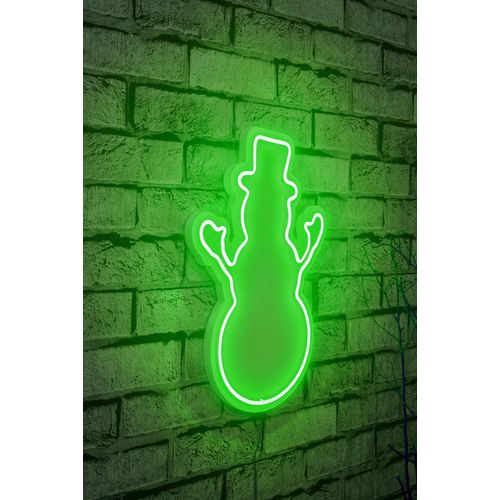 Wallity Ukrasna plastična LED rasvjeta, Snowman - Green slika 1