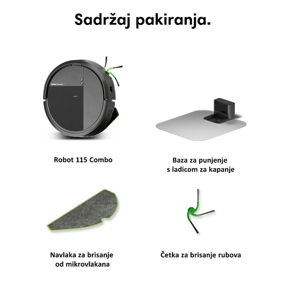 iRobot Roomba® 115 Combo Robot Black slika 7