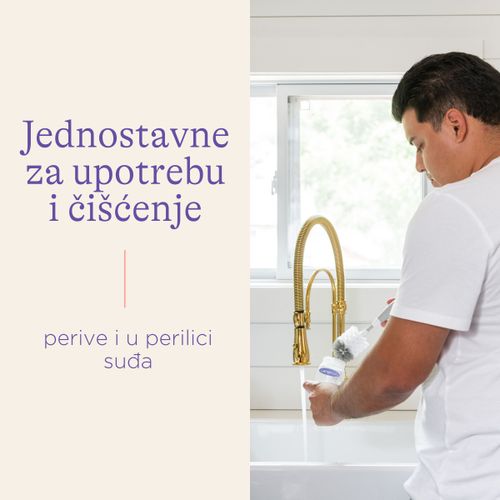 Lansinoh Staklena bočica za hranjenje s NaturalWave® dudom malog protoka 160ml slika 5