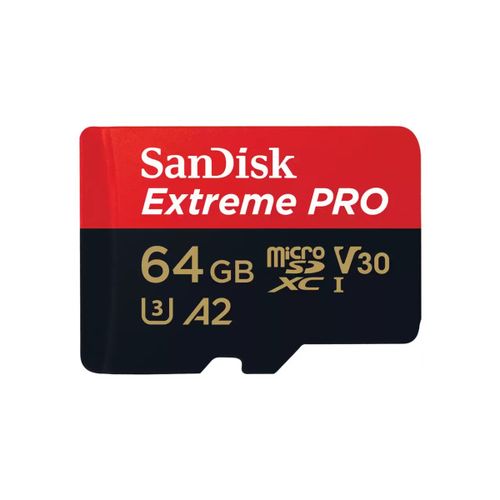 Micro SDXC SanDisk 64GB Extreme PRO, SDSQXCU-064G-GN6MA sa adapterom slika 1