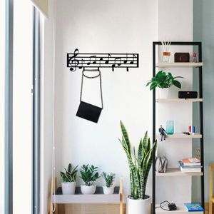 Metal wall hook Note, colour: black