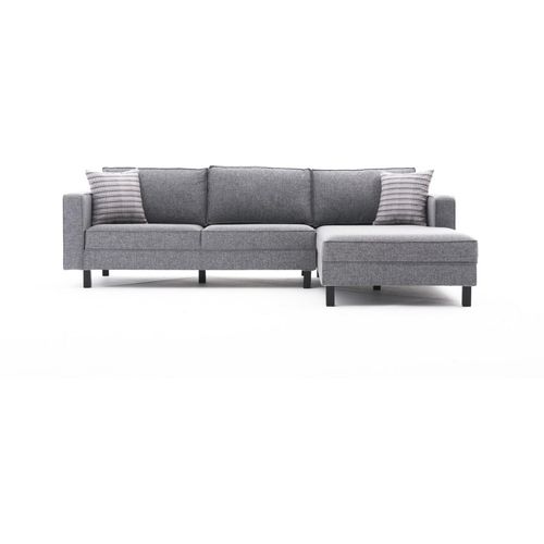 Atelier Del Sofa Kutna garnitura, Sivo, Kale Linen Right - Grey slika 5