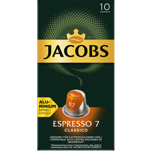 Jacobs kapsule  Nespresso kompatibilne Espresso Classico 7, 10kom slika 1