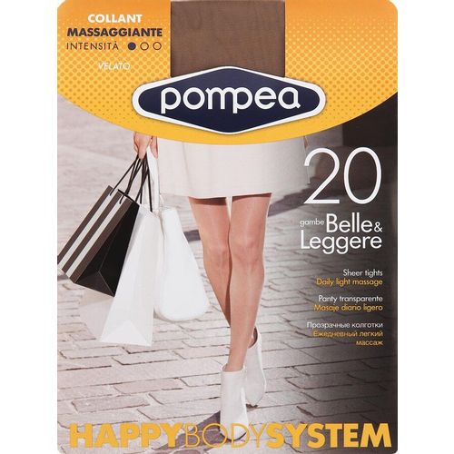 Ženske čarape s gaćicama 20 den HBS Pompea - bronze slika 1