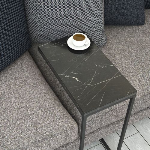 Woody Fashion Bočni stol, Callen - Black Marble slika 4