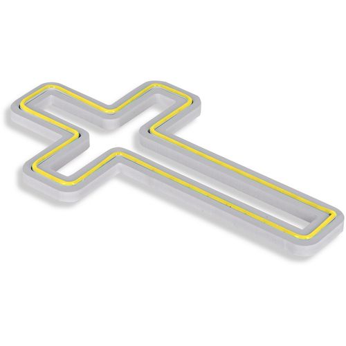 Wallity Ukrasna plastična LED rasvjeta, Cross Sign - Yellow slika 4