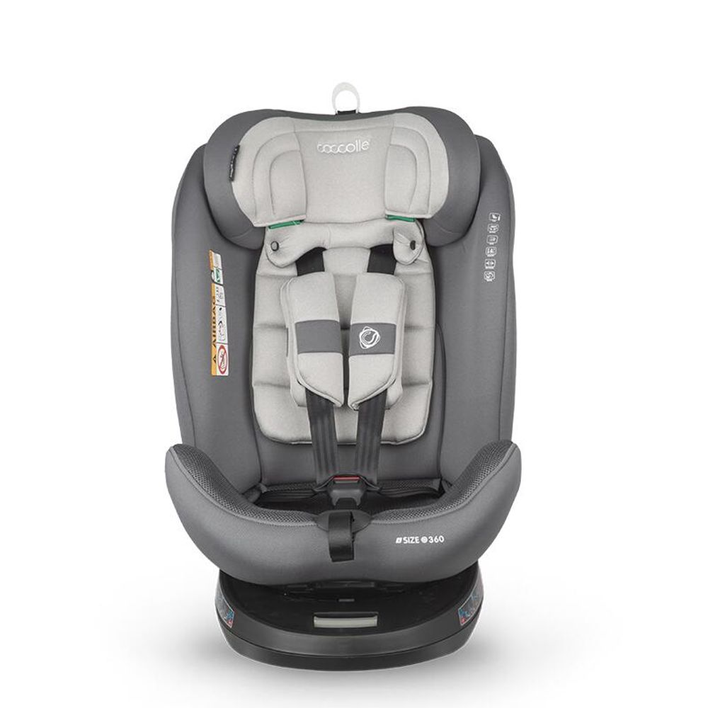 Coccolle® Autosjedalica Nova iSize 360° 40-150cm Isofix, Moonlit Grey slika 3