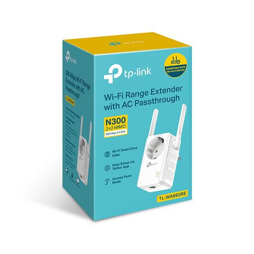 TP-LINK TL-WA860RE 300Mbps Wi-Fi Range Extender with AC Passthrough slika 5