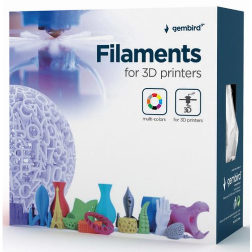 3DP-PLA-01-MTW Mat PLA Filament za 3D stampac 1.75mm, kotur 1KG, white slika 3