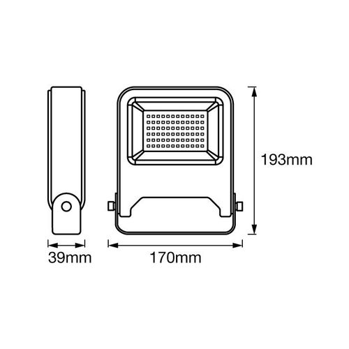 LEDVANCE LED reflek EnduraFlood 30W 4000k t. siva slika 5