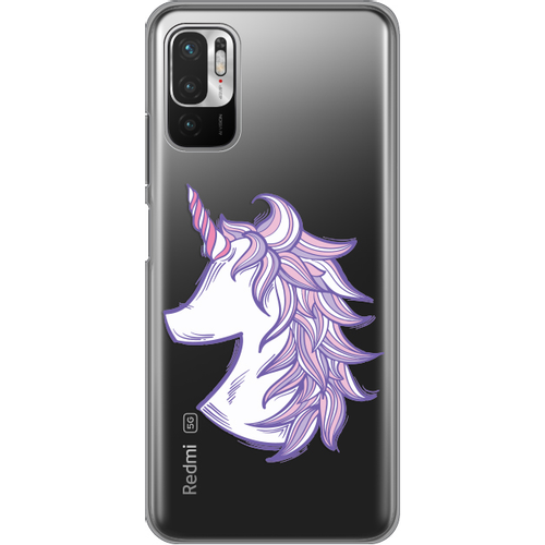 Torbica Silikonska Print Skin za Xiaomi Redmi Note 10 5G Purple Unicorn slika 1