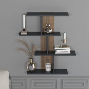 Karbon - Anthracite, Walnut Anthracite
Walnut Wall Shelf