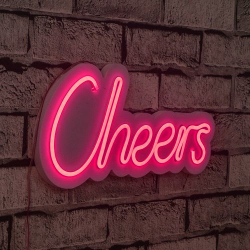 Wallity Ukrasna plastična LED rasvjeta, Cheers - Pink slika 9