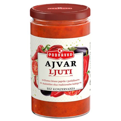 Podravka ajvar ljuti, stakl. 690 g slika 1