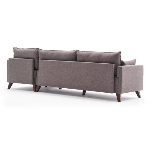 Atelier Del Sofa Kutna garnitura, Smeđa, Bella Corner Sofa Right - Brown slika 7