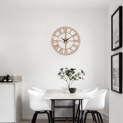 Wallity Ukrasni metalni zidni sat, Metal Wall Clock 2 - Copper slika 2