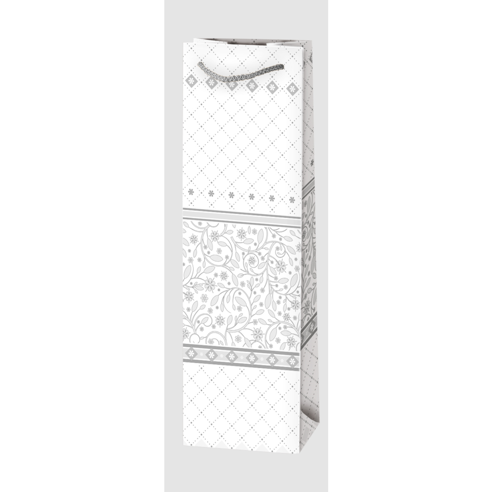 T12BOG14 Ukrasna vrećica za piće Bijela 12x40x9cm, Više dezena slika 1