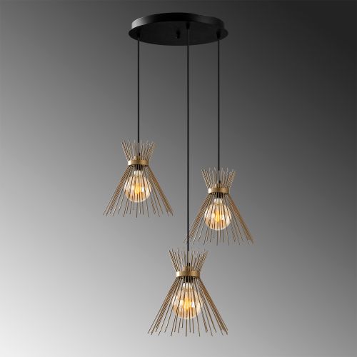 Kirpi - 3086 Gold Chandelier slika 5