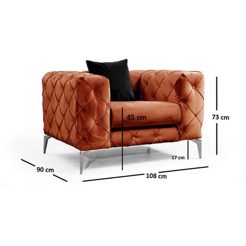 Atelier Del Sofa Fotelja, naranča, Como - Orange slika 6