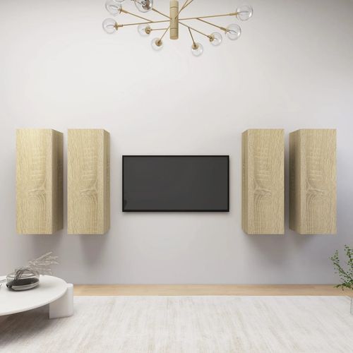 TV ormarići 4 kom boja hrasta sonome 30,5x30x90 cm od iverice slika 6