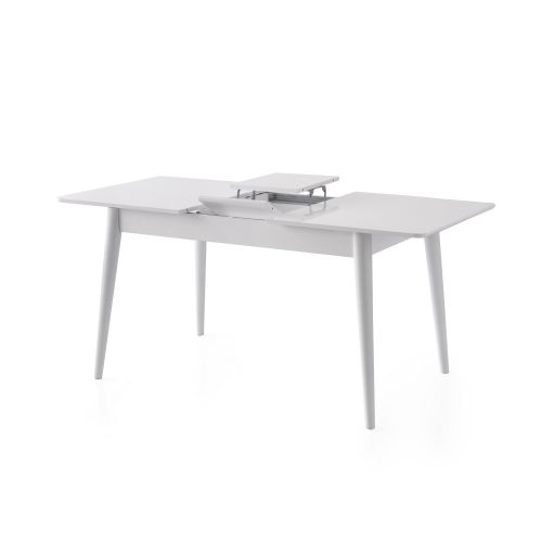 Lotus - 1124 White Extendable Dining Table slika 4