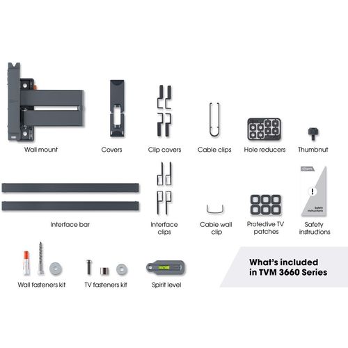 Vogels TVM3663, zidni nosač za ekrane od 40"-77", nagib do 20° pomak 180°, 35kg slika 6