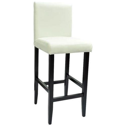 Barske stolice od umjetne kože 4 kom bijele slika 3