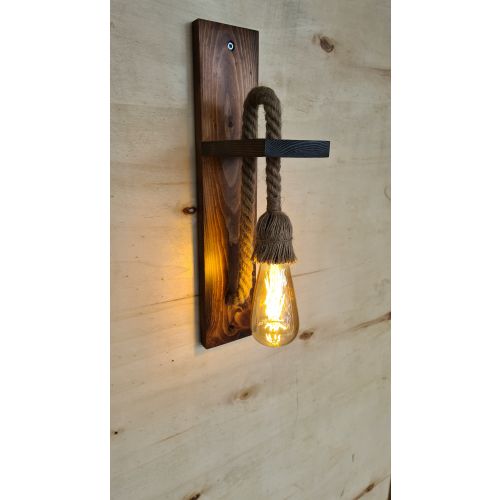 Zidna Lampa od Punog Bora 'Ahşap Aplik 23 Walnut' slika 5