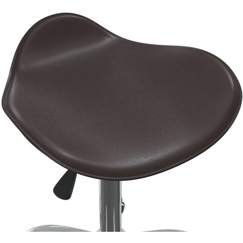 Salonski stolac od umjetne kože smeđi slika 26