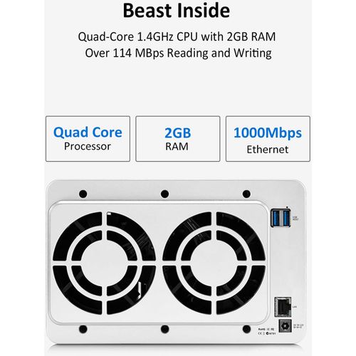 TerraMaster NAS F4-2104 bays slika 2