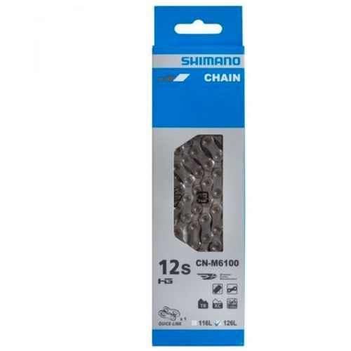 LANAC SHIMANO CN-M6100, 126 KARIKA FOR HG 12-BRZINA, W/QUICK-LINK, IND.PACK slika 1