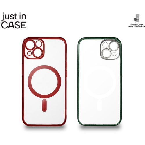 2u1 Extra case MAG MIX paket ZELENO CRVENI za iPhone 14 slika 3