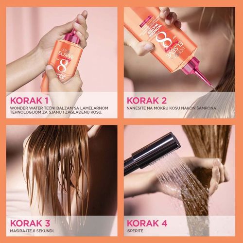 L'Oreal Paris Elseve Dream Long 8s Wonder Water tečni balzam za oštećenu kosu 200ml slika 3