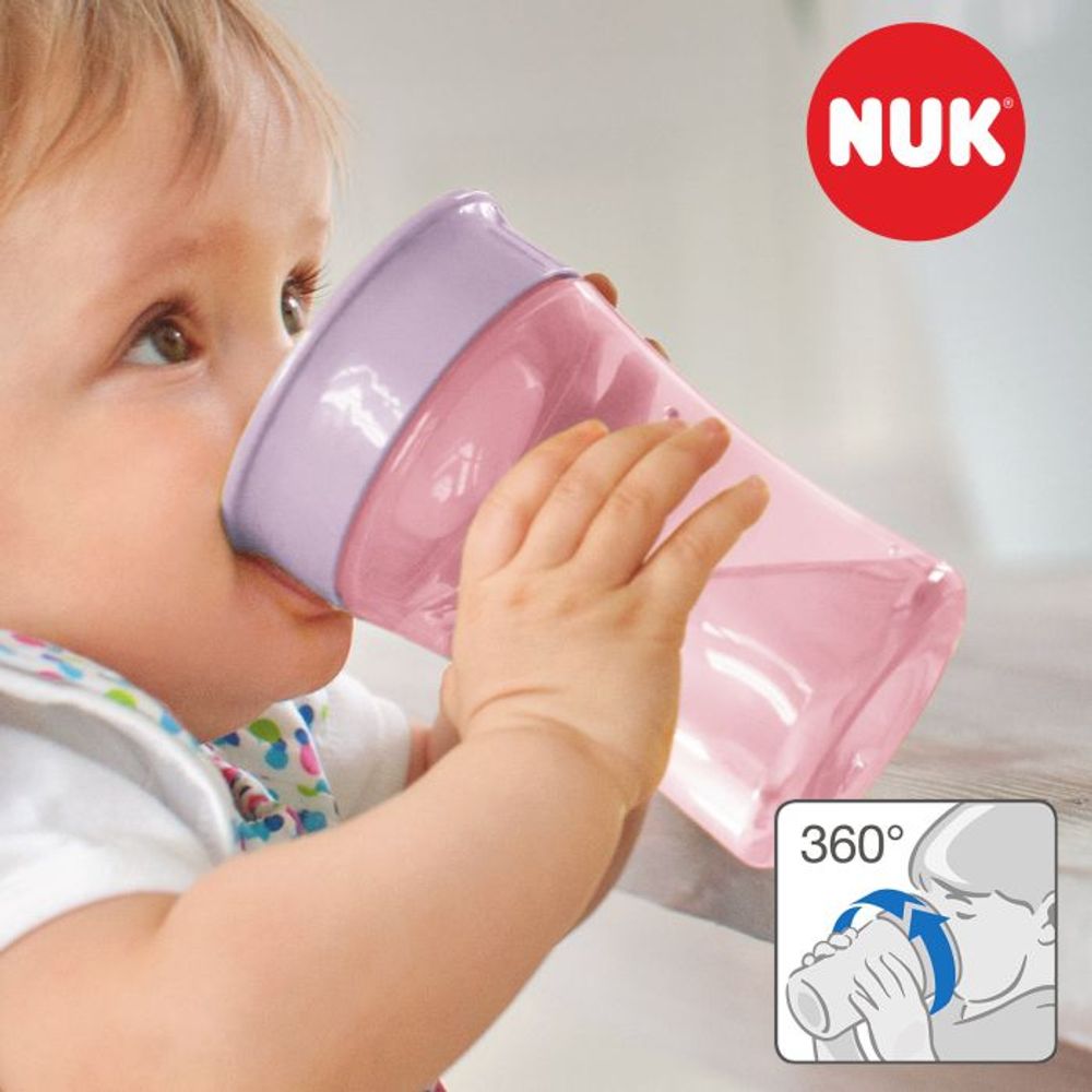 NUK Čaša Evolution Magic Cup 8m+ 230ml, Crvena slika 3
